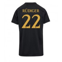 Camiseta Real Madrid Antonio Rudiger #22 Tercera Equipación para mujer 2023-24 manga corta